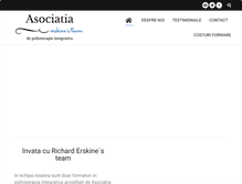 Tablet Screenshot of formarepsihoterapie.ro